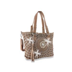 Women Large Tote Top Handle Shoulder Bags Bling Design Layered Shopper T…